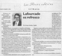 Lafourcade es refresco  [artículo] Enrique Ramírez Capello.