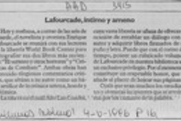 Lafourcade, íntimo y ameno  [artículo].