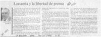 Lastarria y libertad de prensa