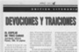 Devociones y tradiciones  [artículo] José Promis.