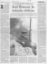 José Román, la mirada oblicua