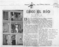 Cuando el río suena --  [artículo].