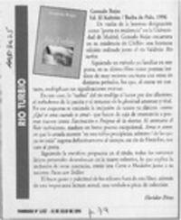 Río turbio  [artículo] Floridor Pérez.