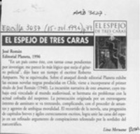 El espejo de tres caras  [artículo] Lina Meruane.