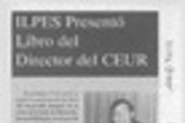 ILPES presentó libro del Director del CEUR  [artículo].