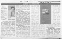 "Hoy recuerdo la tarde en que le vendí mi alma al diablo (era miércoles y llovía elefantes)"  [artículo] Milton Aguilar.