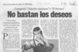 No bastan los deseos  [artículo] Leopoldo Pulgar I.