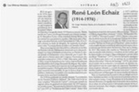 René León Echaíz (1914-1976)  [artículo] Sergio Martínez Baeza.