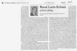 René León Echaíz (1914-1976)  [artículo] Sergio Martínez Baeza.