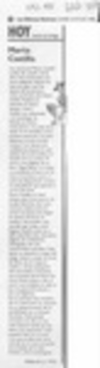 Marta Castilla  [artículo] Daniel de la Vega.