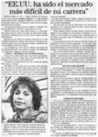 "EE.UU. ha sido el mercado más difícil de mi carrera"