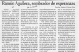 Ramón Aguilera, sembrador de esperanzas