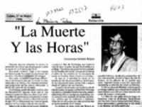 "La muerte y las horas"  [artículo] Gioconda Gómez Reyes.