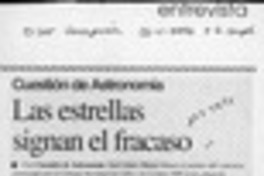 Las estrellas signan el fracaso  [artículo] Alejandra Ochoa P.