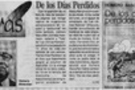 De los días perdidos