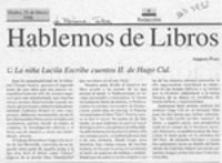 Hablemos de libros  [artículo] Amparo Pozo.