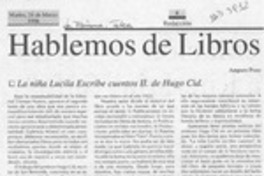 Hablemos de libros  [artículo] Amparo Pozo.