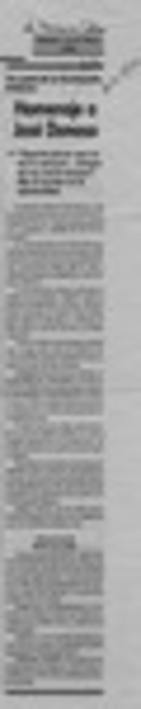 Homenaje a José Donoso  [artículo].