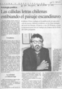 Las Cálidas letras chilenas entibiando el paisaje escandinavo  [artículo].