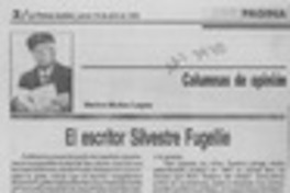 El escritor Silvestre Fugellie  [artículo] Marino Muñoz Lagos.