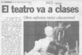 El Teatro va a clases