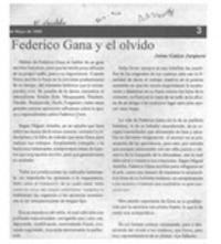Federico Gana y el olvido  [artículo] Jaime Gatica Jorquera