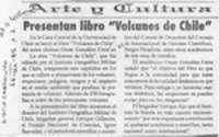 Presentan libro "Volcanes de Chile"  [artículo].