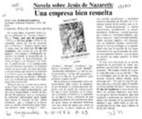 Una empresa bien resuelta  [artículo] Eduardo Guerrero del Río.