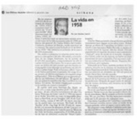 La vida en 1958  [artículo] Luis Sánchez Latorre.