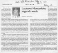 LautaroMontevideo, segundo vuelo  [artículo] / Antonio Rojas Gómez.