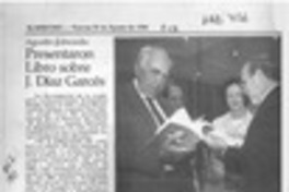 Presentaron libro sobre J. Díaz Garcés  [artículo].