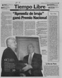 "Aprendiz de brujo" ganó Premio Nacional  [artículo].