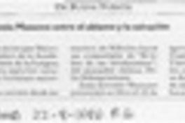 Juan Antonio Massone entre el abismo y la salvación  [artículo].