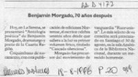 Benjamín Morgado, 70 años después  [artículo].