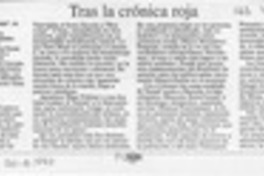 Tras la crónica roja  [artículo] Hans Ehrmann.