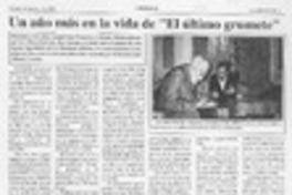 Un año más en la vida de "El último Grumete"