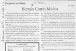 Hernán Cortés Muñoz  [artículo] C. R. I.