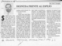 Desnuda frente al espejo  [artículo] Yair J. Carvajal.