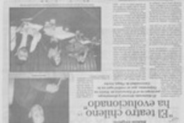 "El teatro chileno ha evolucionado"