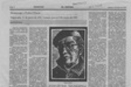 Homenaje a Pedro Olmos  [artículo] Raúl Ariste Rojas.