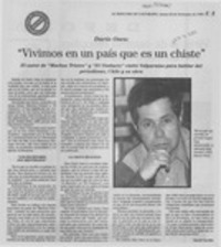 "Vivimos en un país que es un chiste"