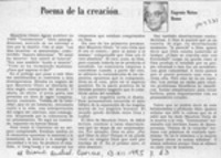 Poema de la creación  [artículo] Eugenio Matus Romo.