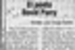 El poeta David Perry  [artículo] José Vargas Badilla.