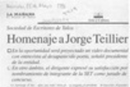 Homenaje a Jorge Teillier  [artículo].