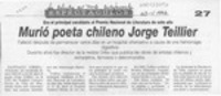 Murió poeta chileno Jorge Teillier  [artículo].