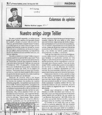 Nuestro amigo Jorge Teillier