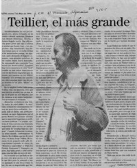 Teillier, el más grande  [artículo] Carlos León Pezoa.