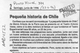 Pequeña historia de Chile  [artículo] María Maluenda.
