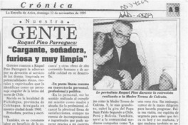 "Cargante, soñadora, furiosa y muy limpia"  [artículo] José Toribio Vergara.