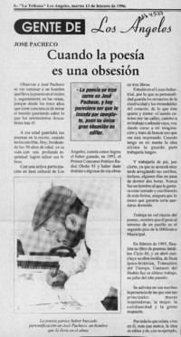 Cuando la poesía es una obsesión  [artículo].